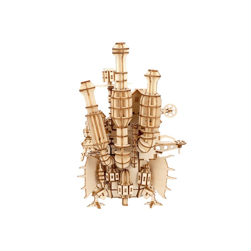 MAQUETTE EN BOIS KIGUMI CHÂTEAU AMBULANT - LE CHÂTEAU AMBULANT