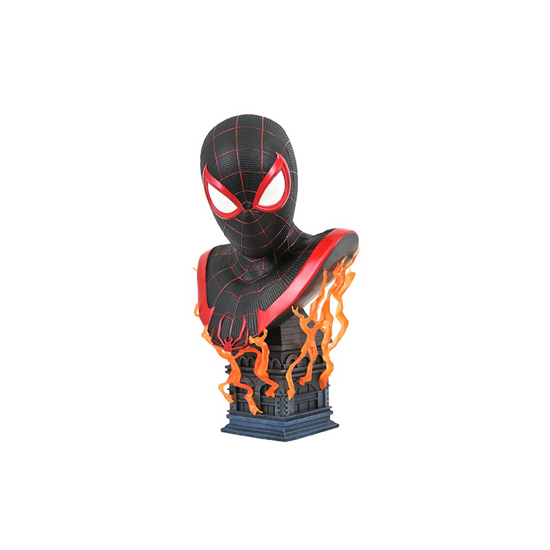 MARVEL LEGENDS IN 3D PS5 MILES MORALES 1/2 SCALE BUST
