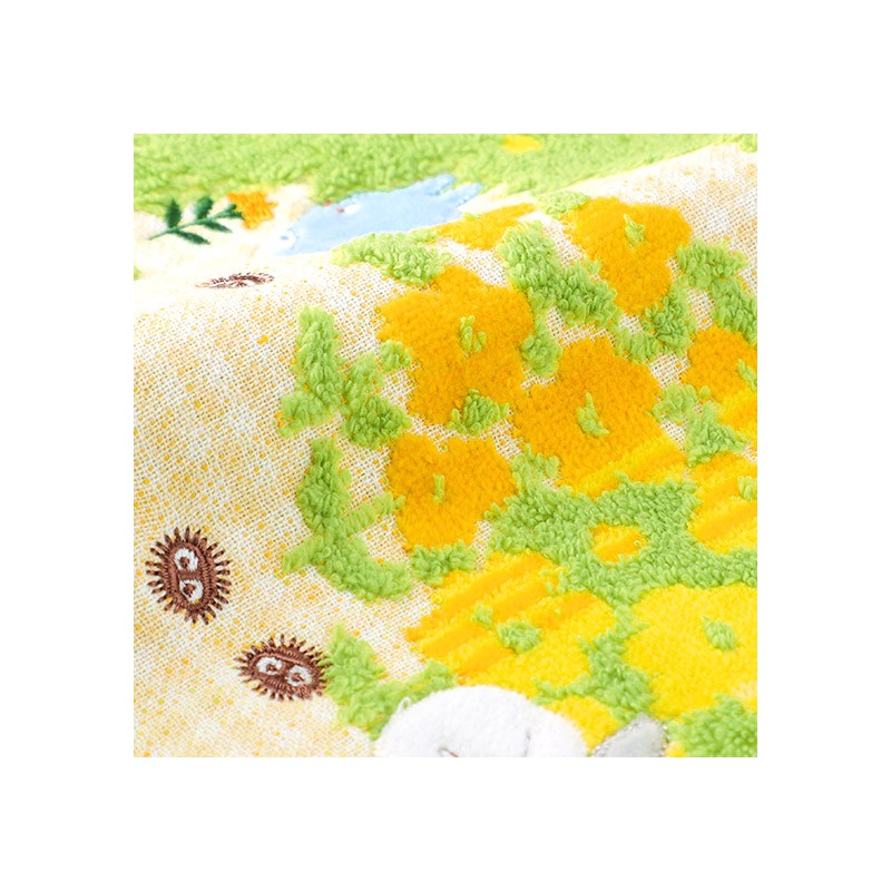 MINI SERVIETTE FLEURS JAUNES 25X25 CM - MON VOISIN TOTORO