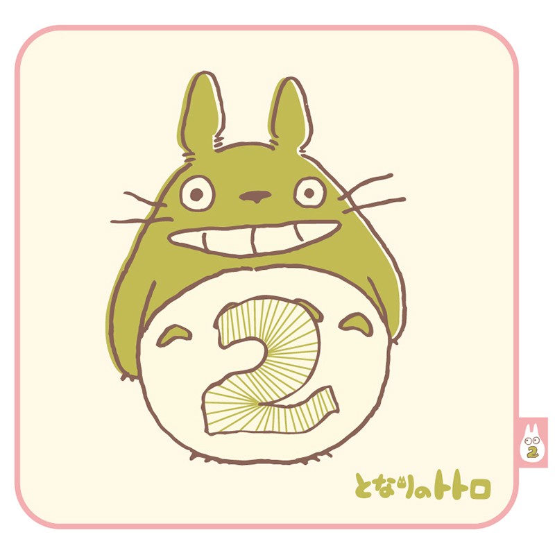 MINI SERVIETTE TOTORO ANNIVERSAIRE 2 25X25 CM - MON VOISIN TOTORO