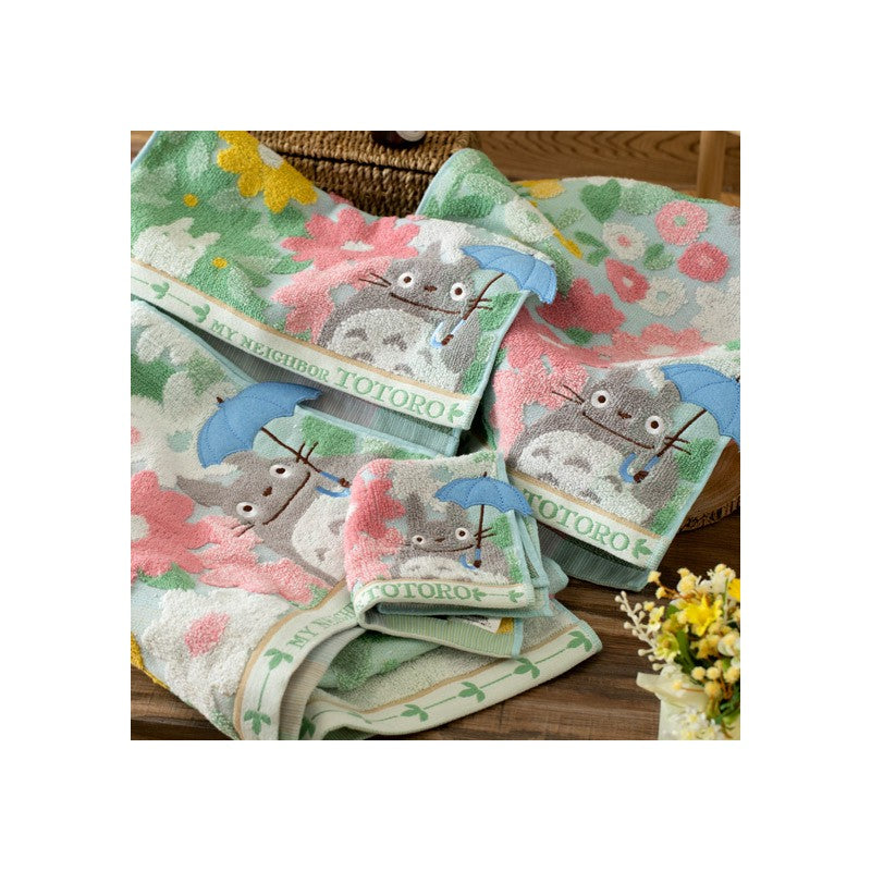 MINI SERVIETTE TOTORO CHAMPS DE FLEURS 25X25 CM - MON VOISIN TOTORO