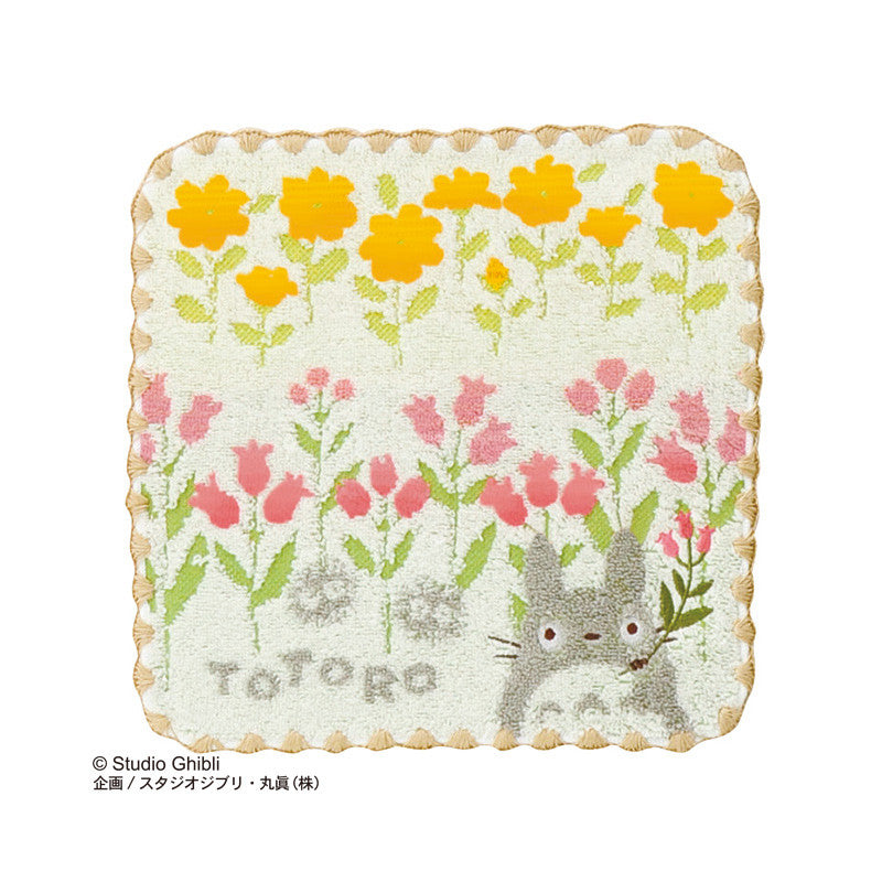 MINI SERVIETTE TOTORO FLEURS SAUVAGES 25X25 CM - MON VOISIN TOTORO