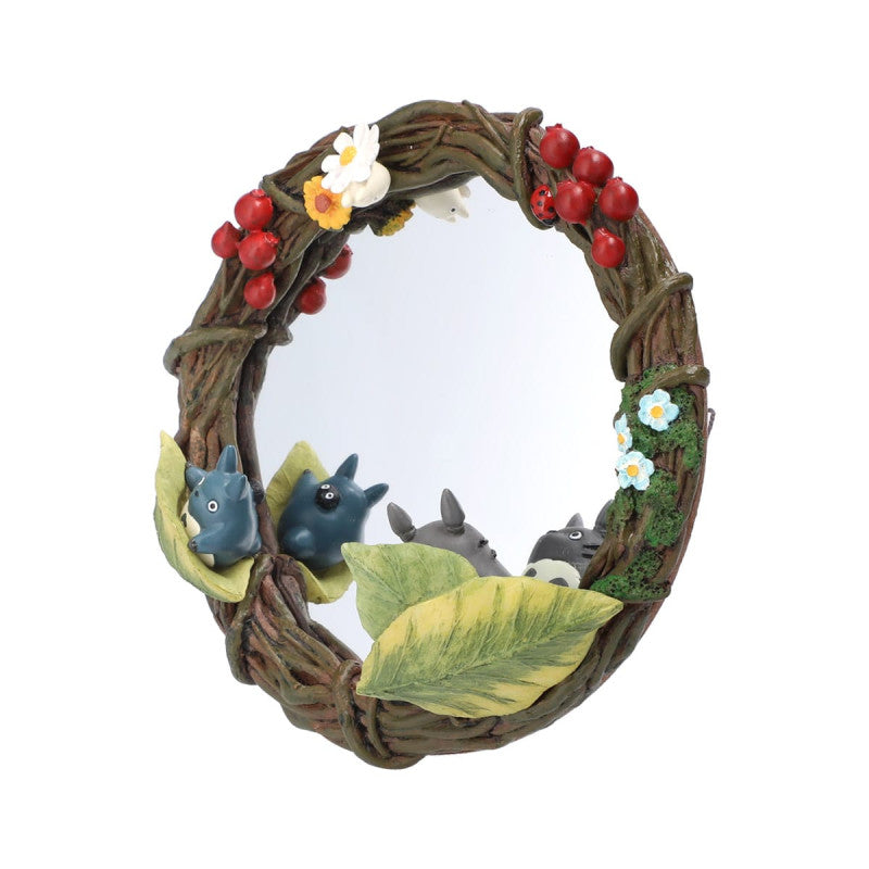 MIROIR TOTORO GUIRLANDE DE FLEURS- MON VOISIN TOTORO