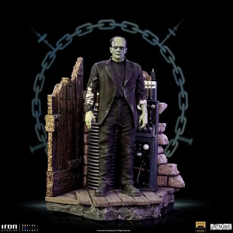 Iron Studios - Deluxe Arts Scale 1/10 - Universal Monsters - Frankenstein`s Monster Statue 24cm - flash vidéo