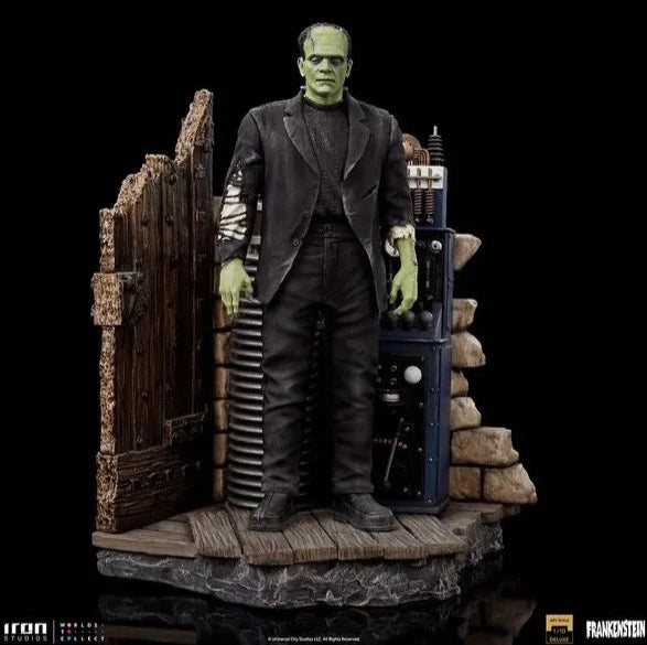 Iron Studios - Deluxe Arts Scale 1/10 - Universal Monsters - Frankenstein`s Monster Statue 24cm - flash vidéo