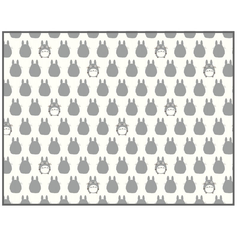 NAPPE À PIQUE-NIQUE SILHOUETTE TOTORO GRIS - MON VOISIN TOTORO