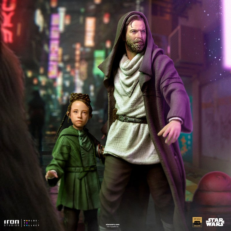 OBI-WAN AND YOUNG LEIA - STAR WARS DELUXE ART SCALE 1/10