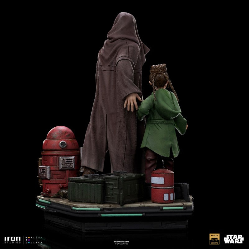 OBI-WAN AND YOUNG LEIA - STAR WARS DELUXE ART SCALE 1/10