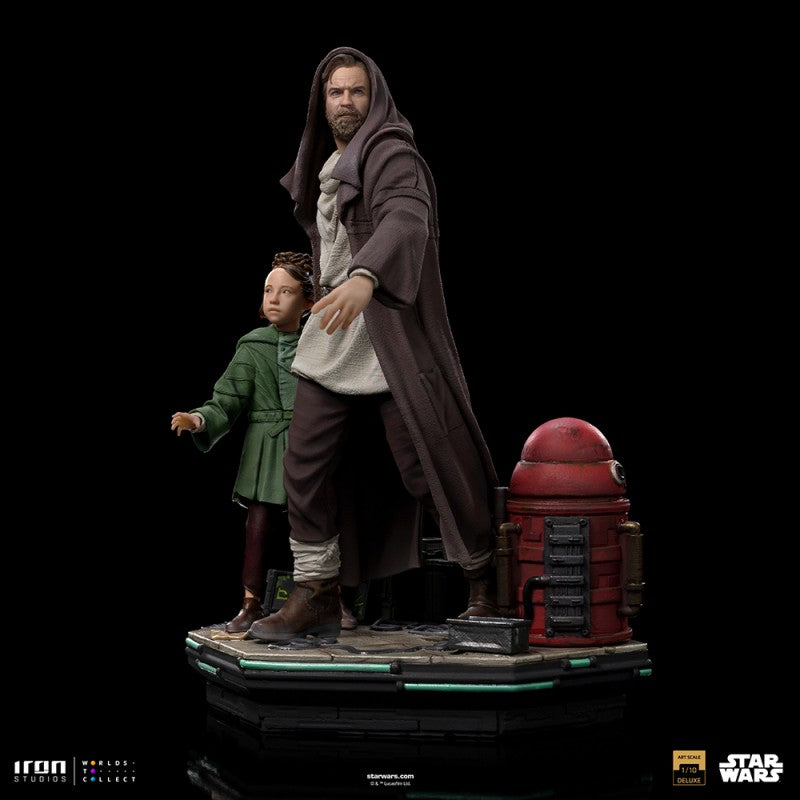 OBI-WAN AND YOUNG LEIA - STAR WARS DELUXE ART SCALE 1/10