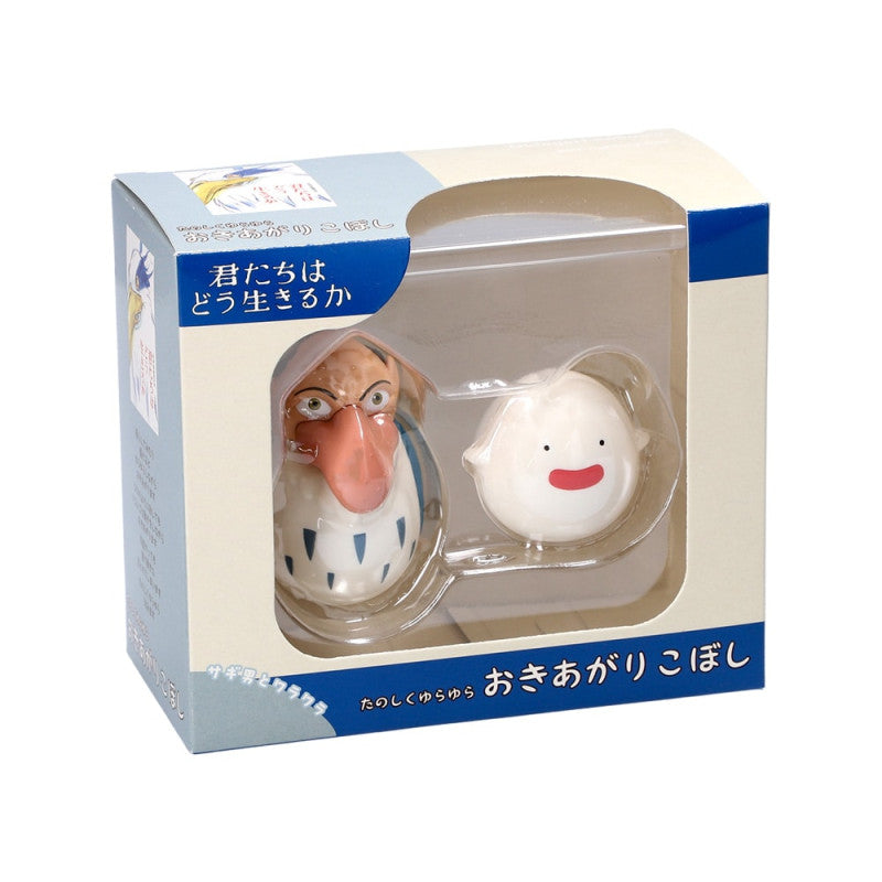 PACK 2 FIGURINES ROLY-POLY HOMME-HÉRON & WARAWARA - LE GARÇON ET LE H
