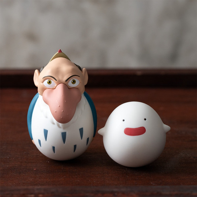 PACK 2 FIGURINES ROLY-POLY HOMME-HÉRON & WARAWARA - LE GARÇON ET LE H