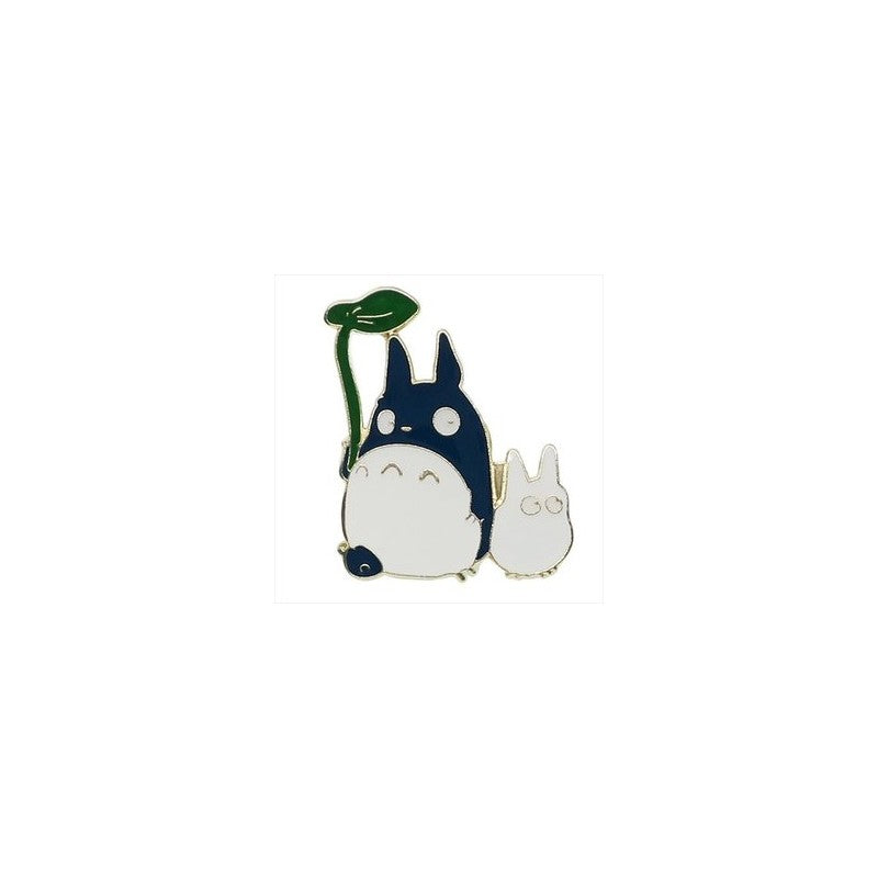 PINS TOTORO BLEU AVEC FEUILLE ET BLANC - MON VOISIN TOTORO