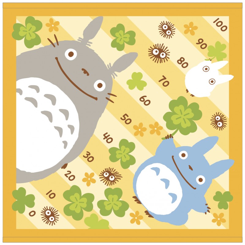 PLAID TOTORO TRÈFLES 90X90 CM - MON VOISIN TOTORO