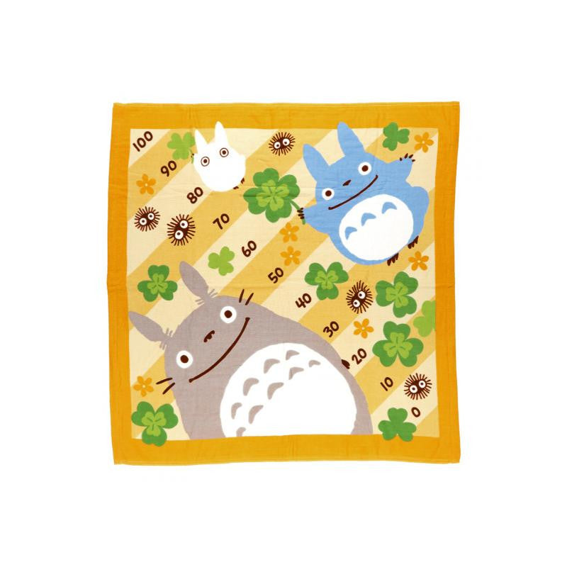 PLAID TOTORO TRÈFLES 90X90 CM - MON VOISIN TOTORO