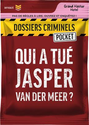 DC Pocket 3 - Qui a tué Jasper Van Der Meer ?
