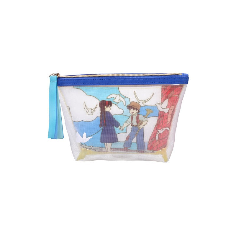 POCHETTE TRANSPARENTE BRODÉE - LE CHÂTEAU DANS LE CIEL