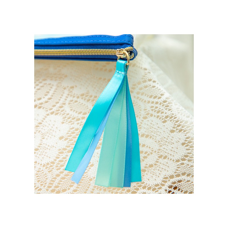POCHETTE TRANSPARENTE BRODÉE - LE CHÂTEAU DANS LE CIEL