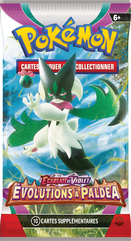 Pokémon JCC - Écarlate et Violet - Pack de Booster Évolutions à Paldea (Display x36) - flash vidéo