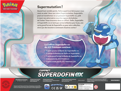 Pokémon : Coffret Superdofin-ex juin 2024