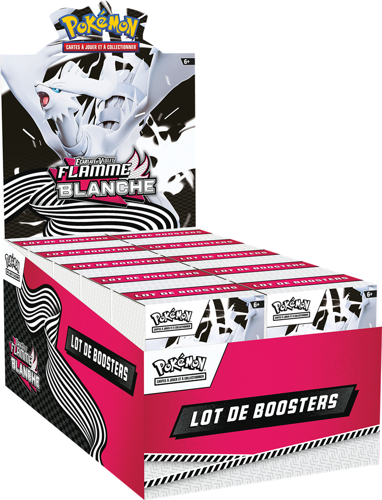 Pokémon JCC : Lot de 6 boosters Écarlate et Violet - EV 10.5 Flamme Blanche