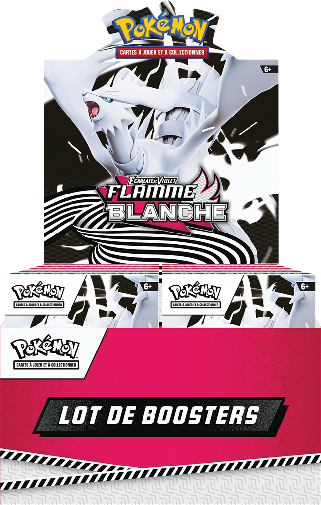 Pokémon JCC : Lot de 6 boosters Écarlate et Violet - EV 10.5 Flamme Blanche