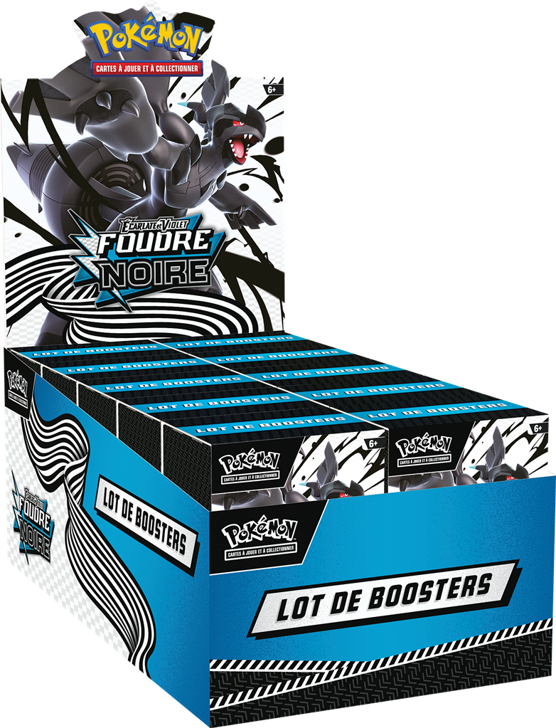 Pokémon JCC : Lot de 6 boosters Écarlate et Violet - EV 10.5 Foudre Noire