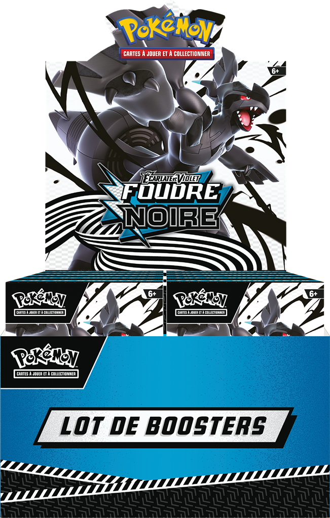 Pokémon JCC : Lot de 6 boosters Écarlate et Violet - EV 10.5 Foudre Noire