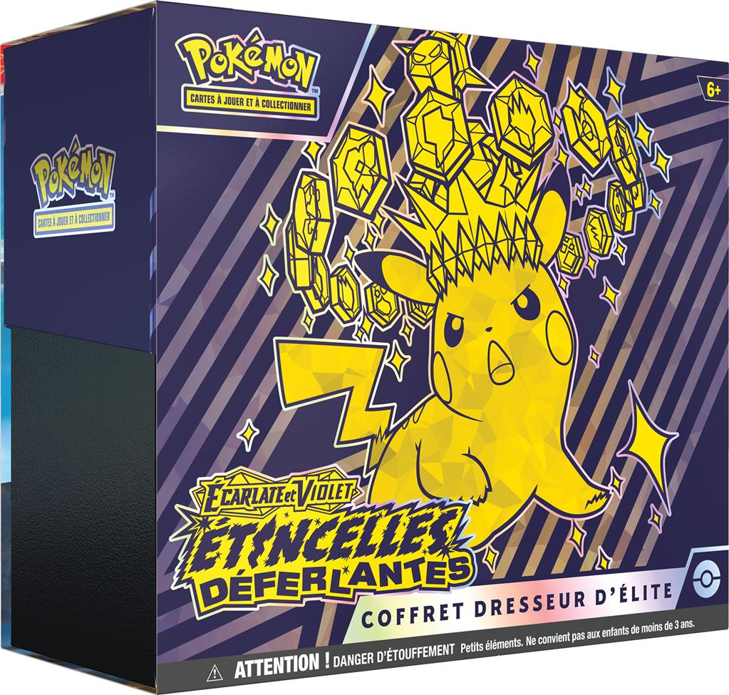 Pokémon JCC - Écarlate et Violet - Coffret Dresseur d'Élite EV08 Étincelles Déferlantes - flash vidéo