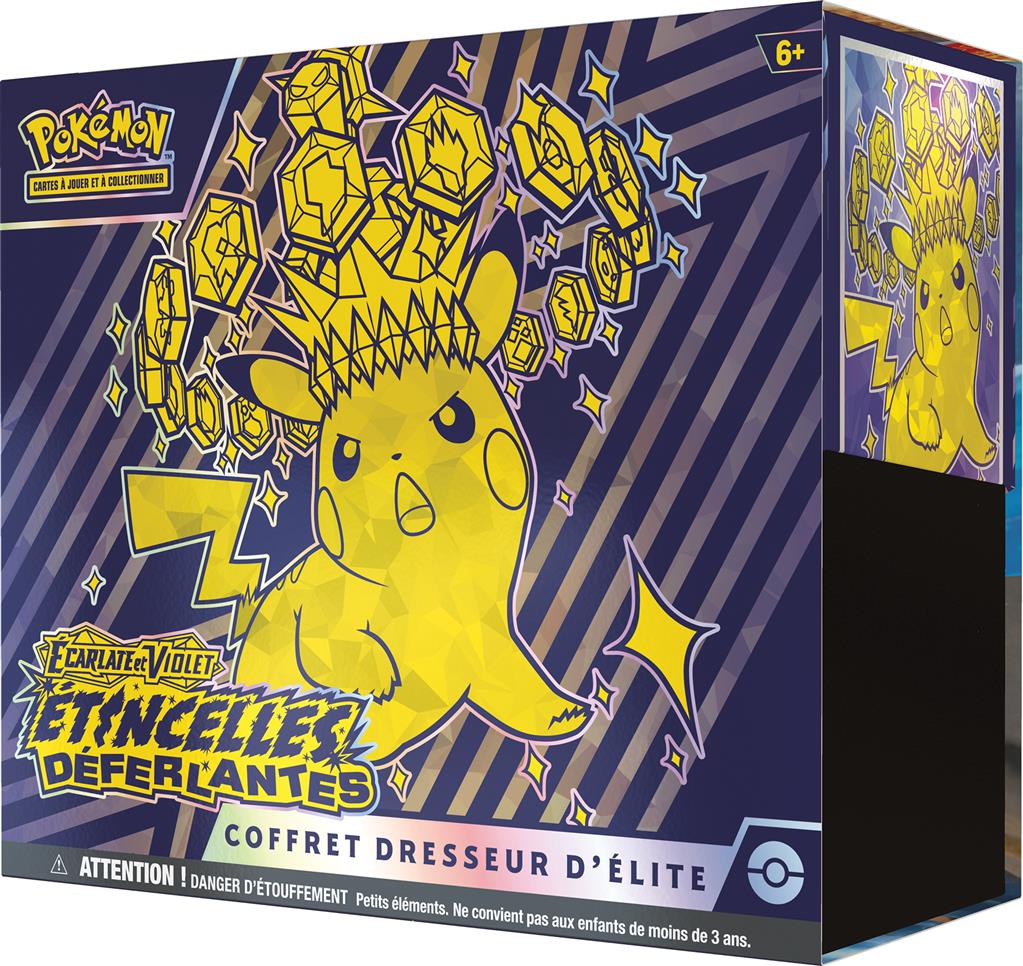 Pokémon JCC - Écarlate et Violet - Coffret Dresseur d'Élite EV08 Étincelles Déferlantes - flash vidéo