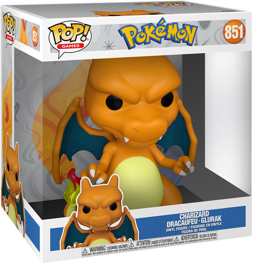 Funko Pop! Jumbo: Pokémon - Dracaufeu 10" Super Sized Pop! - flash vidéo