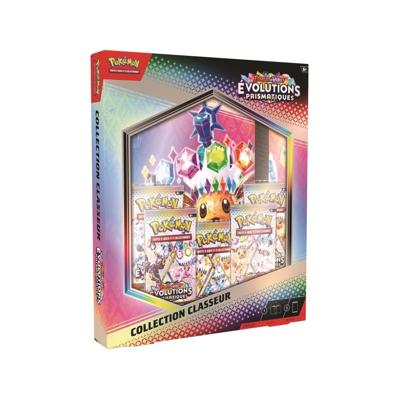 Pokémon JCC - Écarlate et Violet - Collection Classeur EV 8.5 Évolutions Prismatiques - flash vidéo