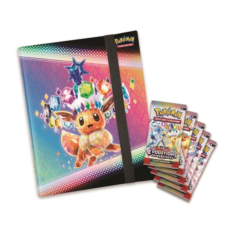 Pokémon JCC - Écarlate et Violet - Collection Classeur EV 8.5 Évolutions Prismatiques - flash vidéo