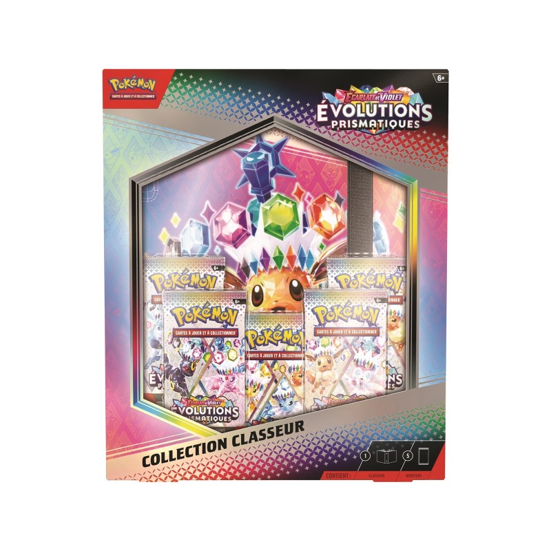 Pokémon JCC - Écarlate et Violet - Collection Classeur EV 8.5 Évolutions Prismatiques - flash vidéo