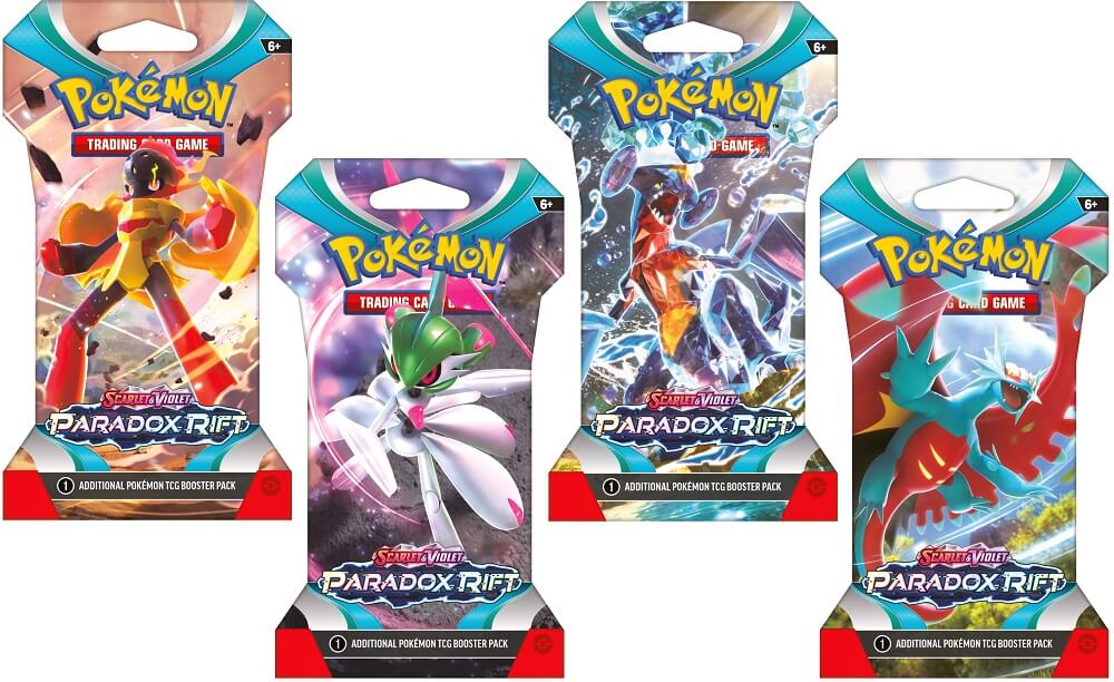 Pokémon JCC - Écarlate et Violet - Pack de Booster Blister Faille Paradoxe (1 Booster aléatoire) UK - flash vidéo