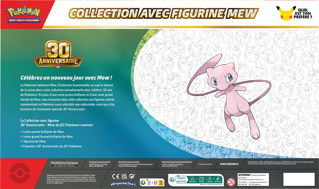 Pokémon 30A : Coffret Figurine Mew