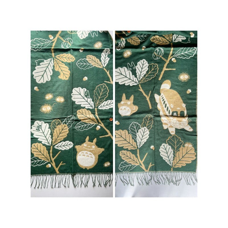 ÉTOLE VERT FONCÉ FEUILLES DE CHÊNE - MON VOISIN TOTORO