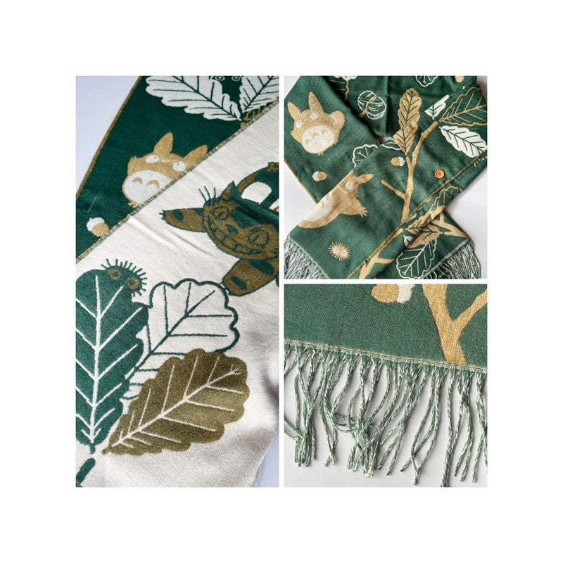 ÉTOLE VERT FONCÉ FEUILLES DE CHÊNE - MON VOISIN TOTORO