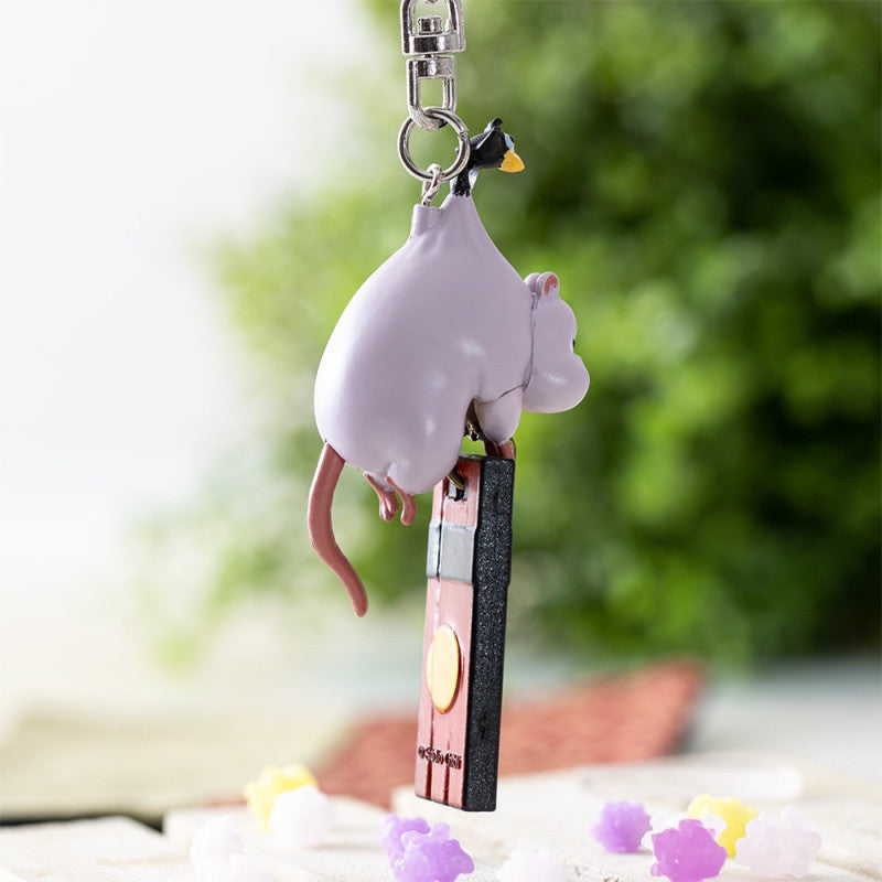PORTE-CLÉS 3D BOH MOUSE ET OISEAU - LE VOYAGE DE CHIHIRO