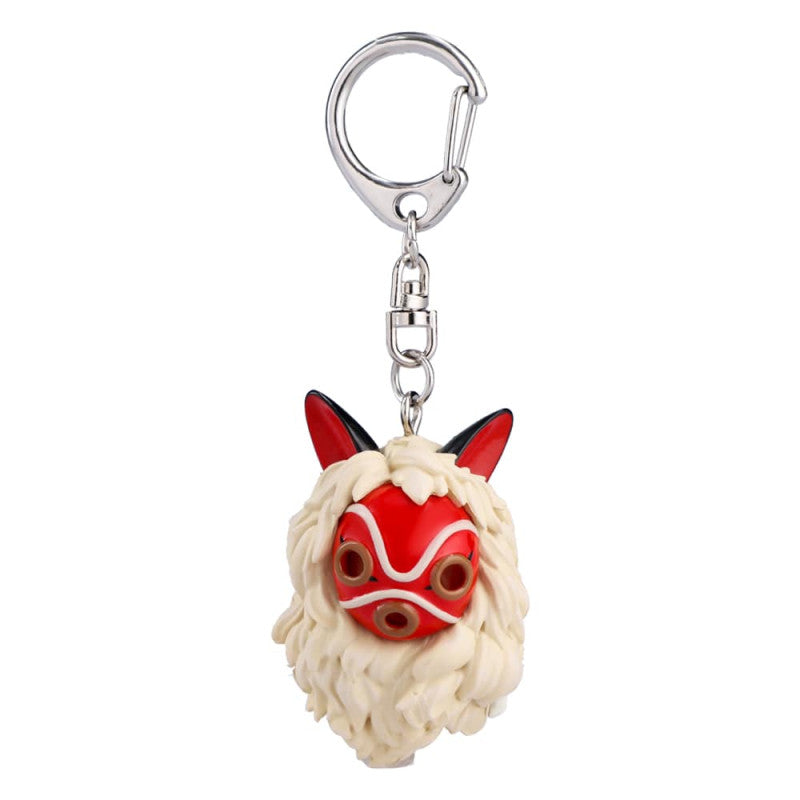 PORTE-CLÉS MASQUE DE SAN ET KODAMA - PRINCESSE MONONOKÉ