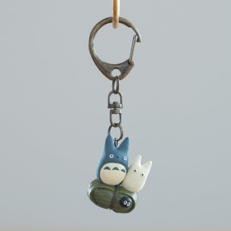 PORTE-CLÉS TOTORO BLEU ET BLANC - MON VOISIN TOTORO