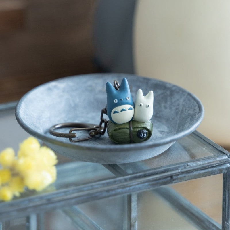 PORTE-CLÉS TOTORO BLEU ET BLANC - MON VOISIN TOTORO