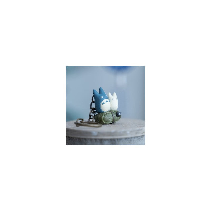 PORTE-CLÉS TOTORO BLEU ET BLANC - MON VOISIN TOTORO