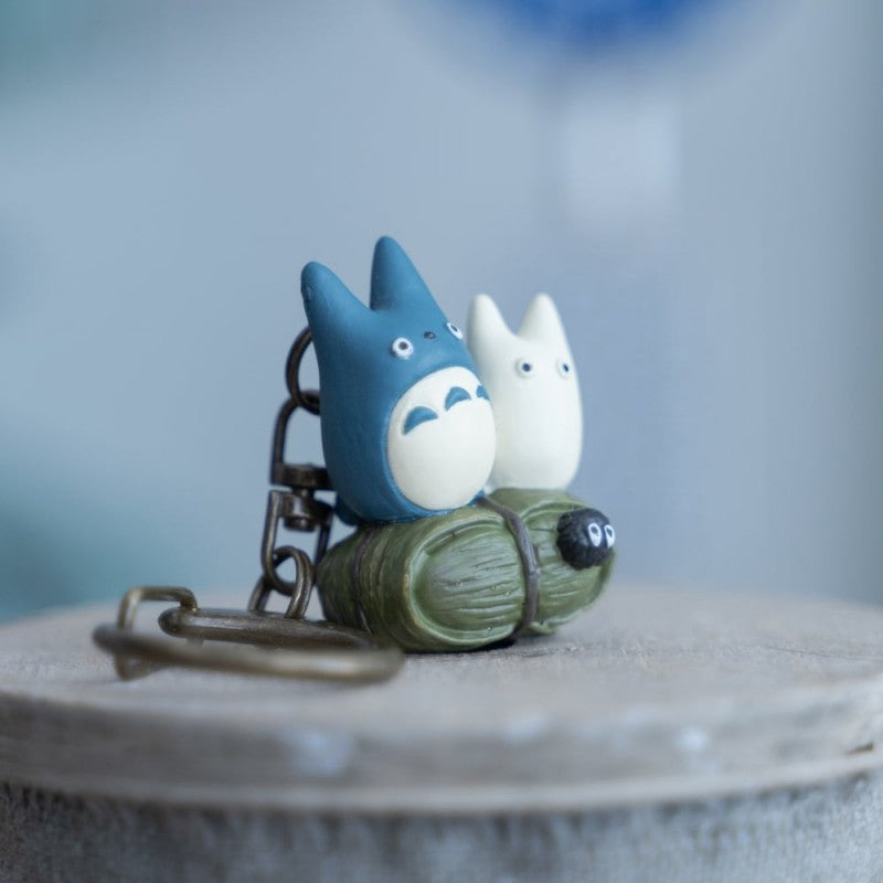 PORTE-CLÉS TOTORO BLEU ET BLANC - MON VOISIN TOTORO