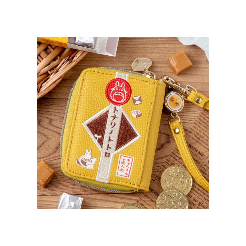 PORTE-MONNAIE JAUNE TOTORO PATCHS - MON VOISIN TOTORO