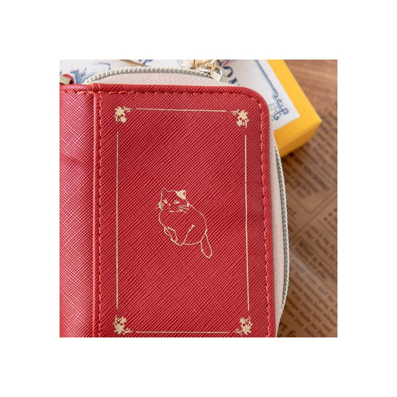 PORTE-MONNAIE ROUGE LIVRE DE CONTES - SI TU TENDS L'OREILLE