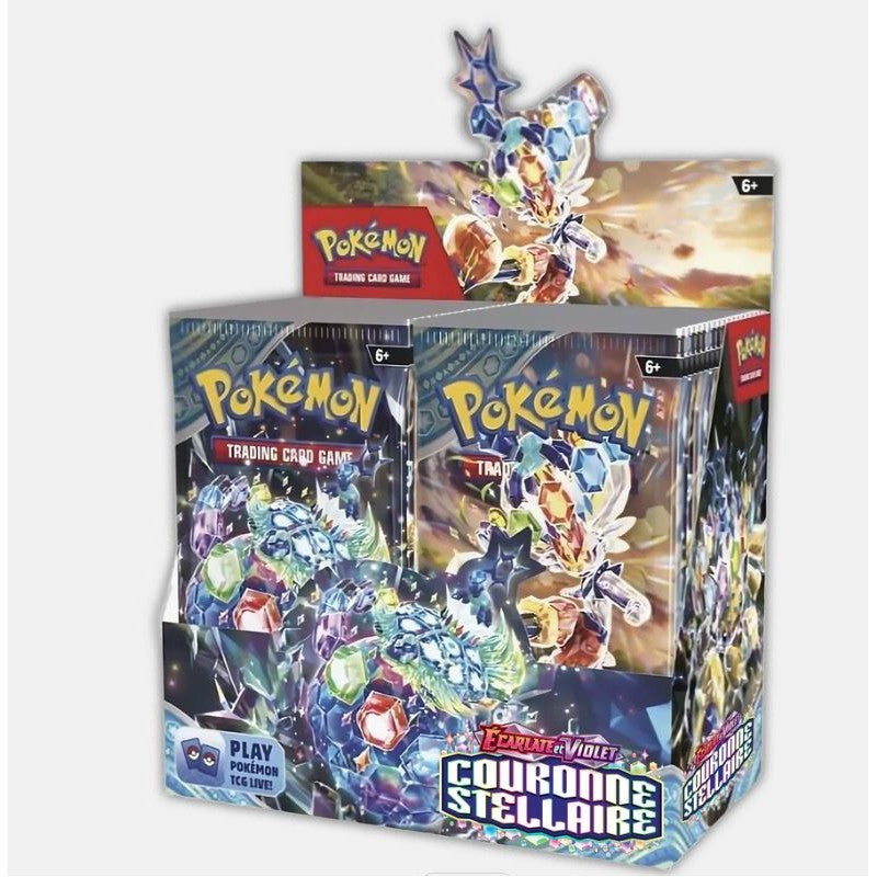 Pokémon JCC - Écarlate et Violet - Pack de Booster EV07 Couronne Stellaire (Display x36) - flash vidéo