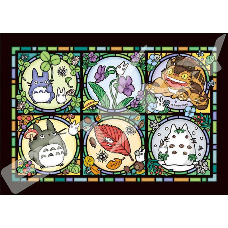 Ghibli - Mon voisin Totoro - Puzzle effet vitrail Les saisons de Totoro 208pcs