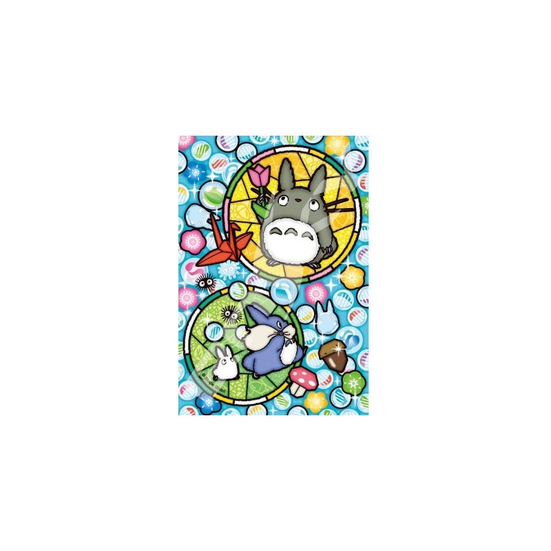 PUZZLE VITRAIL 126P TOTORO BILLES DE VERRE - MON VOISIN TOTORO