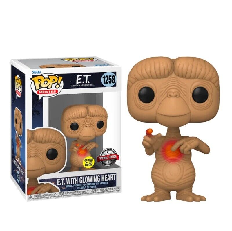 Funko Pop! Movies: E.T. with Glowing Heart (Glow in the Dark) - flash vidéo