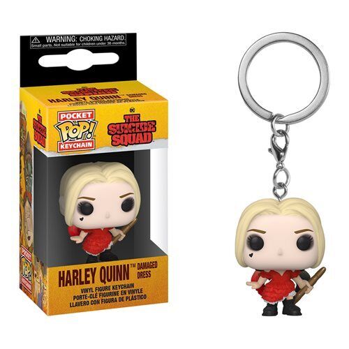 Funko Pocket Pop! Keychain: DC The Suicide Squad - Harley Quinn (Damaged Dress) - flash vidéo